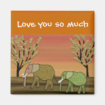 Love you Mother's Day Refrigerator Magnets