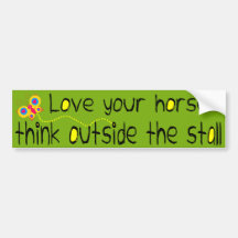 Love your Horse bumper sticker