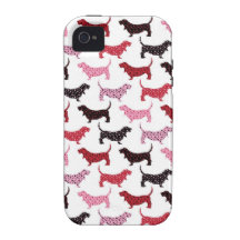 Lovely Bassets Case-Mate iPhone 4 Covers