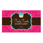 Lovely Damask Cupcake Business Cards