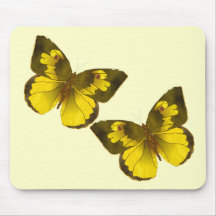 Lovely Golden Butterflies Mouse Pad