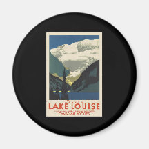 Lovely Lake Louise Fridge Magnet