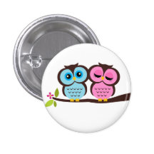 Lovely Owls Pinback Button