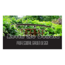 Lovely Spring garden, Professionaal Garden Design Business Card Template