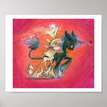 Lovely Unicorn Walk Posters