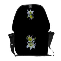 Lovely White Lilies Commuter Bag