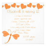 Loverly Dragon Fly Personalized Announcements