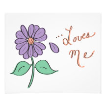Loves Me Flower Petal Photograph