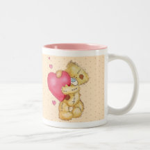 Lovey Dovey Bear Coffee Mugs