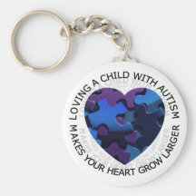 Loving a child with autism keychain