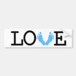 Loving Me Some Babies - Light Blue Bumper Sticker