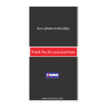Low prices everyday thankyou card picture card