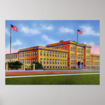 Lowell Massachusetts Lowell Textile Institute Poster