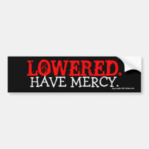 LOWERED. BUMPER STICKERS