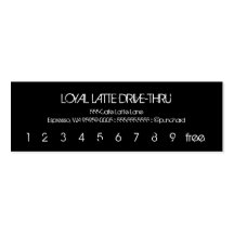 Loyalty Latte Drive-Thru Business Cards