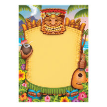 Luau Invitations, Hawaiian Party Invitations