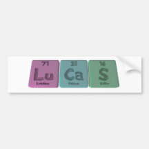 Lucas as Lutetium Calcium Sulphur Bumper Sticker