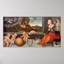 Lucas Cranach the Elder - melancholy Print