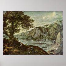 Lucas van Valckenborch - landscape Poster