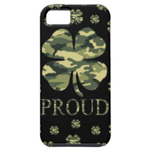 Luck Irish Four leaf clover - Camouflage iPhone 5 Covers