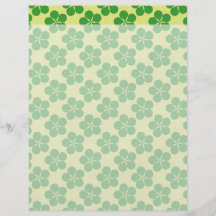 Lucky Five Leaf Clovers Custom Flyer