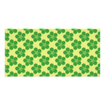 Lucky Five Leaf Clovers Photo Card