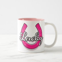 Lucky Horseshoe Mug (pink)