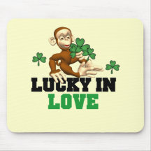 Lucky in Love St. Pat's Tshirts and Gifts Mousepad