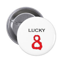 Lucky Number 8 Badge Pins