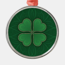Lucky Shamrock Christmas Tree Ornament