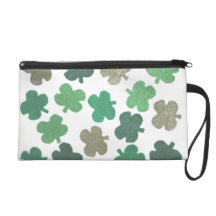 Lucky Shamrocks Wristlet