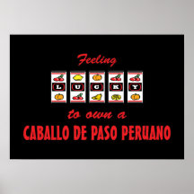 Lucky to Own a Caballo de Paso Peruano Fun Design Print