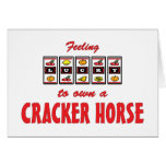 Lucky to Own a Cracker Horse Fun Design Card