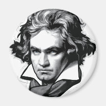 Ludwig van Beethoven Fridge Magnets