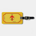luggage tag - horiz - template