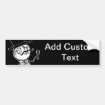 LulzSec Monocle Man ADD YOUR OWN TEXT Bumper Bumper Sticker
