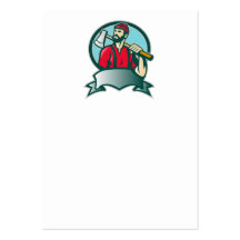Lumberjack Logger Forester Woodcutter Business Cards