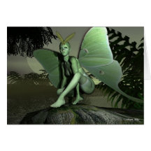 Lunar Fairy Greeting Card