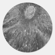 Lunar Impact Crater Tycho on Earth's Moon Round Sticker