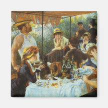 Luncheon of the Boating Party by Pierre Renoir Refrigerator Magnet