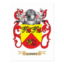 Lundy Coat of Arms (Family Crest) Post Cards