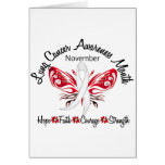 Lung Cancer Awareness Month Butterfly 3.2 Cards