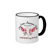 Lung Cancer Awareness Month Butterfly 3.2 Mug