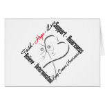 Lung Cancer Faith Hope Love Butterfly Cards