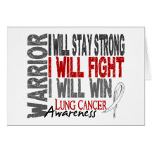 Lung Cancer Warrior Greeting Card