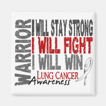 Lung Cancer Warrior Magnets