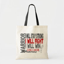 Lung Cancer Warrior Tote Bag