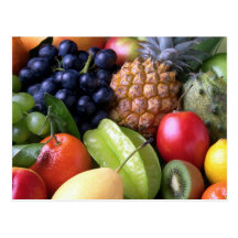 Luscious Fruits Postcard