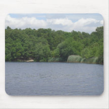 Lush Green Coast Mouse Pad