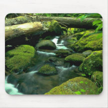 Lush Green Stream Mouse Pad